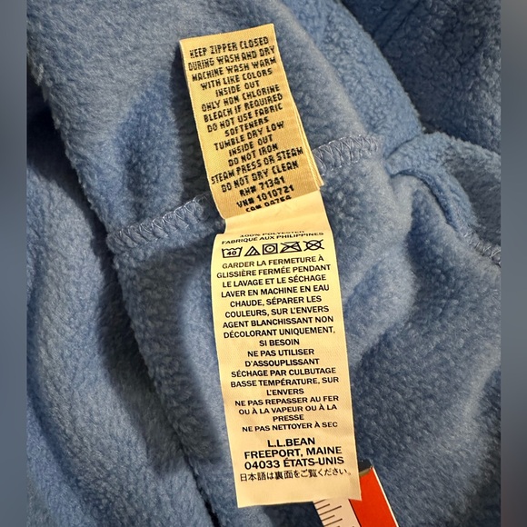 L.L.Bean Fleece Robe Zip Up - BNWT - Picture 3 of 9